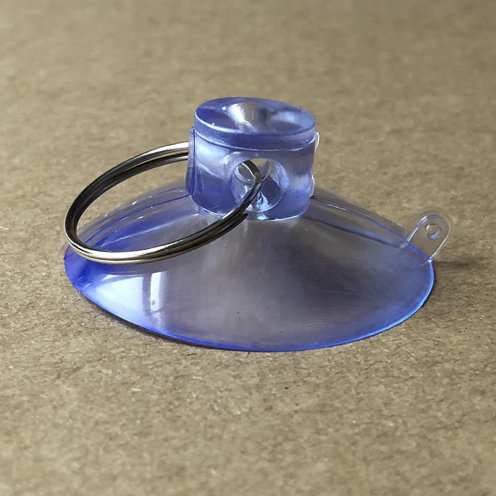 穿孔强力透明PVC玻璃小大吸盘挂钩铁圈扣珠链玩具牌展示吊顶拆