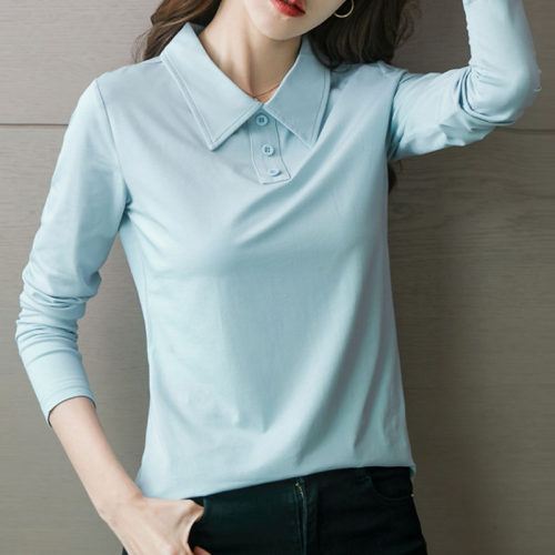 女装高尔夫长袖T恤衫大码服装