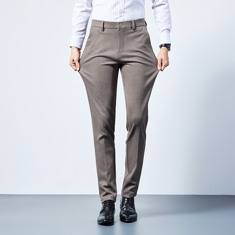 新款高尔夫秋季毛呢男长裤休闲韩版修身运动时尚青年男装golf裤子