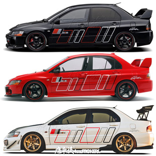 适用于三菱EVO 9车贴拉花Lancer Evolution IX车身改装汽车贴纸