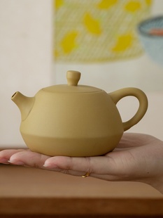 原矿紫砂茶壶黄段泥传统工艺泡茶壶功夫茶具茶艺单壶球孔大容量