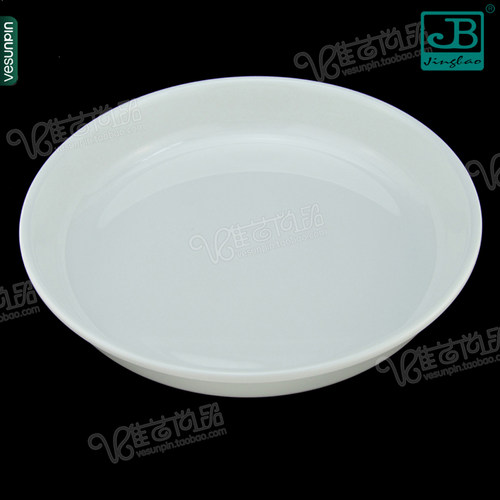 纯白密胺餐具纯白深汤盘