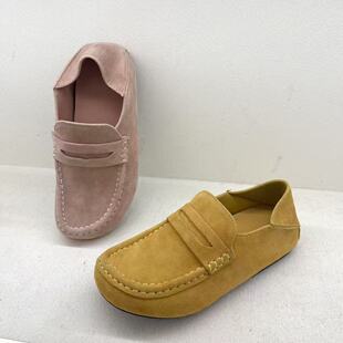 圆头一脚蹬乐福鞋 26年春夏新款 26C365 豆豆鞋