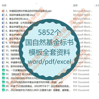 国自然基金标书模板资料国社科申请书范本申请申报流程案例清单