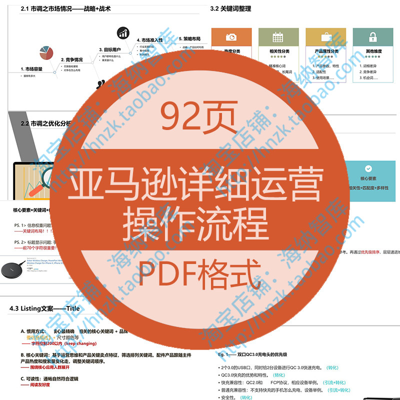 亚马逊详细运营操作流程amazon细节技能树营销经营思维关键词文案