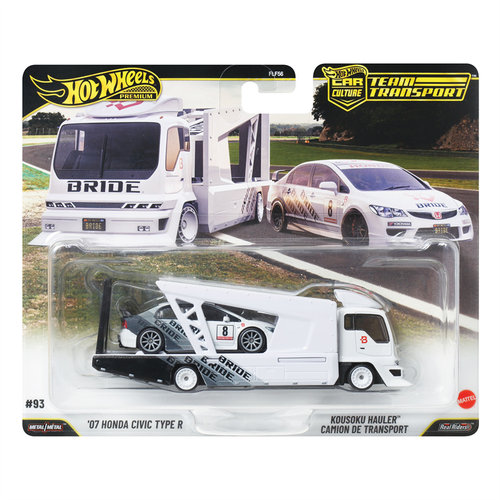 风火轮 FLF56 赛车运输车 本田思域 CIVIC BRIDE 运输车hotwheels