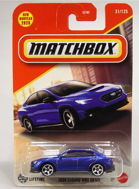 火柴盒 30782 城市英雄 斯巴鲁 WRX STI 跑车 Matchbox