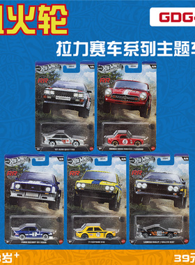 风火轮合金玩具车GDG44 HNR88拉力赛车 奥迪蓝旗亚福特hotwheels