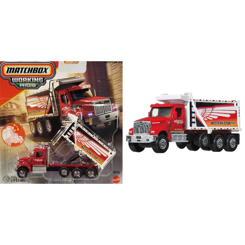 火柴盒 JCY27 工程车系列 西部之星 翻斗车 Matchbox