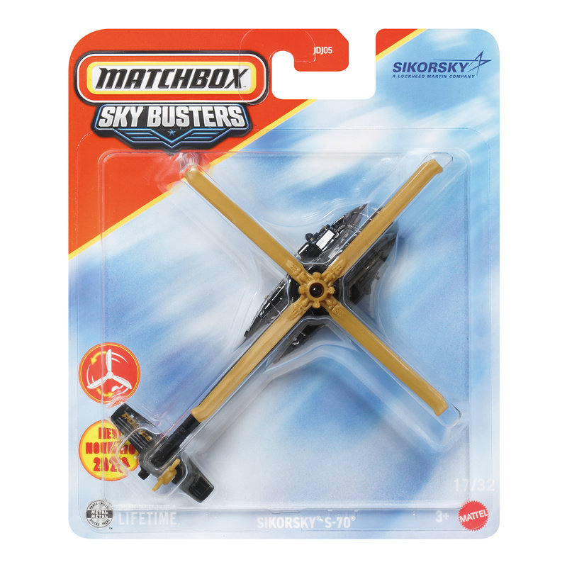 火柴盒 JDJ05飞机系列西科斯基 SIKORSKY S70 黑鹰直升机Matchbox图片