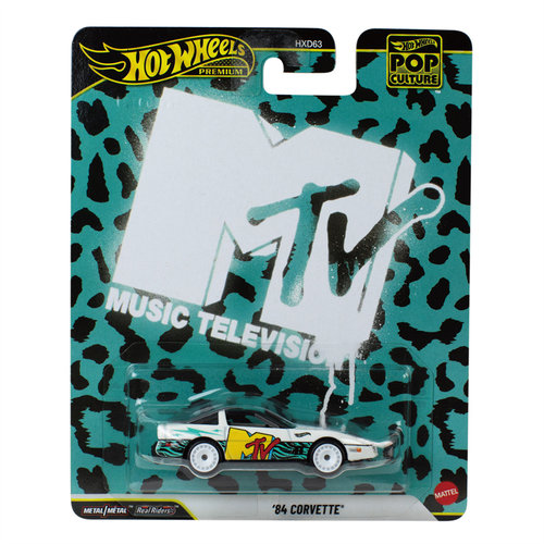 风火轮 HXD63 流行文化 系列 MTV 84 克尔维特轿车 hotwheels