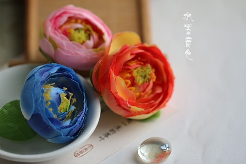 ˮīÒôÉ« ÐÂÄï½á»é·¢ÊÎ/·¢ô¢DIY²ÄÁÏ ¾î»¨ 4.5CMº£ÌÄ 3É«Èë