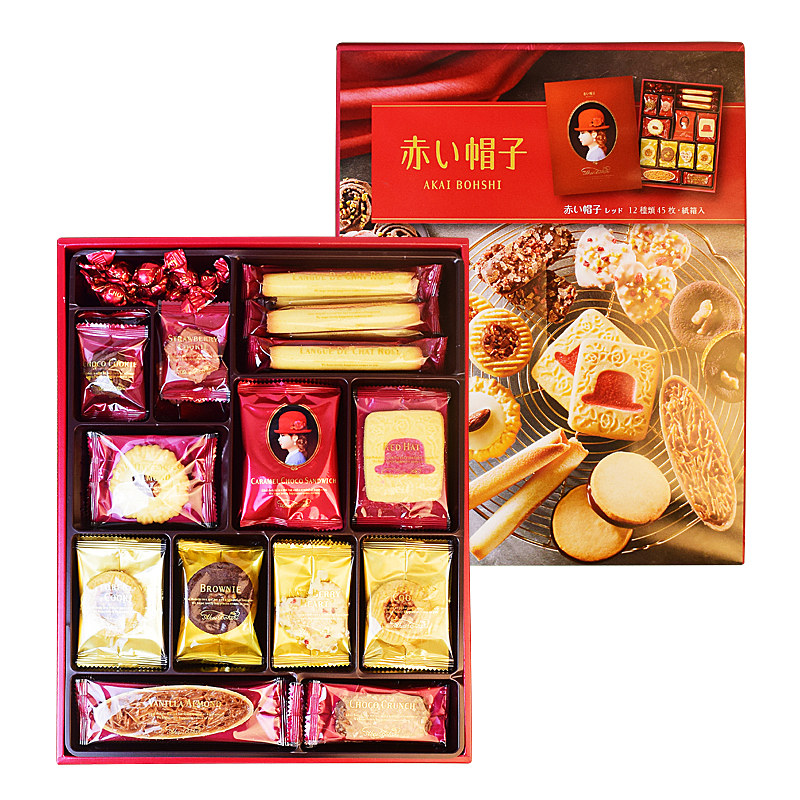 日本进口千朋小红帽子曲奇饼干巧克力法式什锦夹心糕点礼盒伴手礼,零食/坚果/特产,曲奇饼干,淘宝优惠券,粉丝福利购,淘宝优惠卷