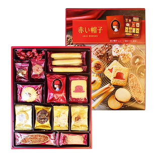日本进口千朋小红帽子曲奇饼干巧克力法式什锦夹心糕点礼盒伴手礼