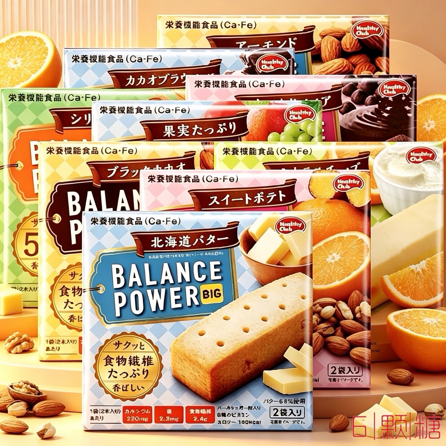 日本进口零食滨田代餐低卡饼干棒黄油味低热量营养饱腹能量压缩饼
