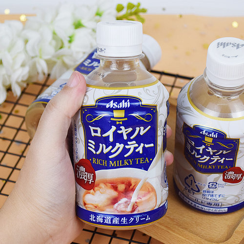3瓶装进口asahi朝日浓厚奶茶