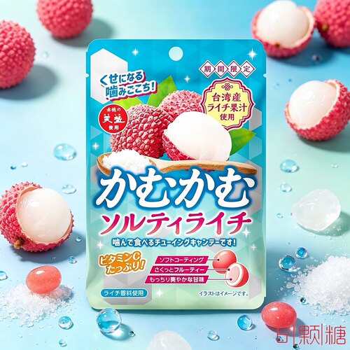 日本进口三菱脆皮耐嚼夹心软糖