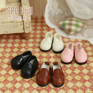 六分BJD娃娃鞋子厚底皮鞋乐福鞋