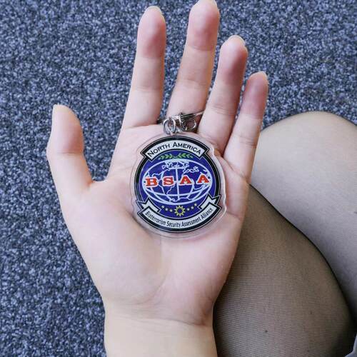 双层亚克力钥匙扣挂件