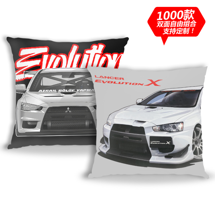 汽车绒毛皮抱枕双面定制