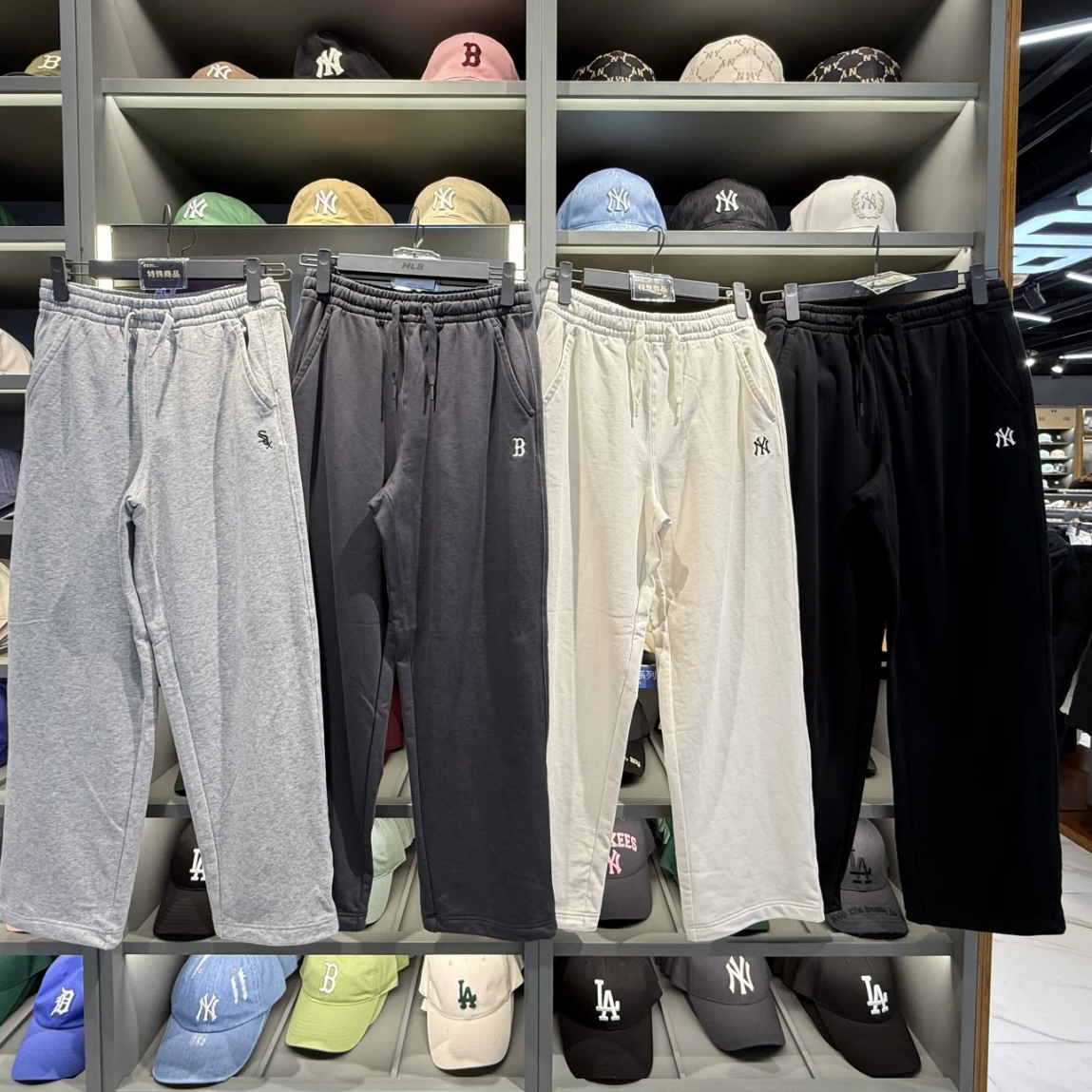 MLB正品2025年新款男女款运动休闲百搭直筒卫长裤3APTB0151