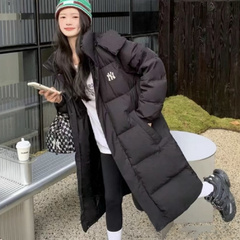 MLB正品羽绒服2024冬季新款洋基队NY男女简约长款冬季保暖DJB17