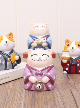 老鼠家居客厅儿童防摔日式招财猫