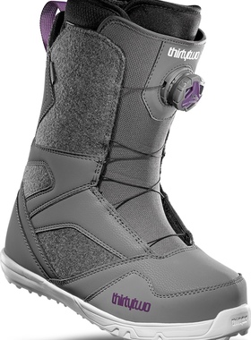 2122款ThirtyTwo32滑雪鞋STW单BOA钢丝扣快穿单板滑雪靴 灰紫雪鞋