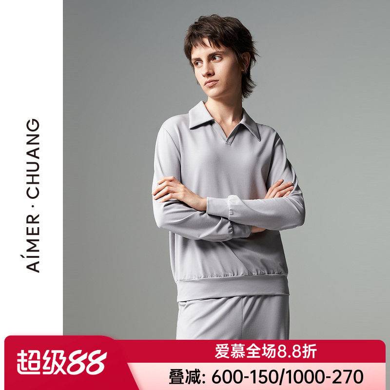 爱慕·CHUANG岛屿3女士莫代尔翻领长袖上衣CA810982