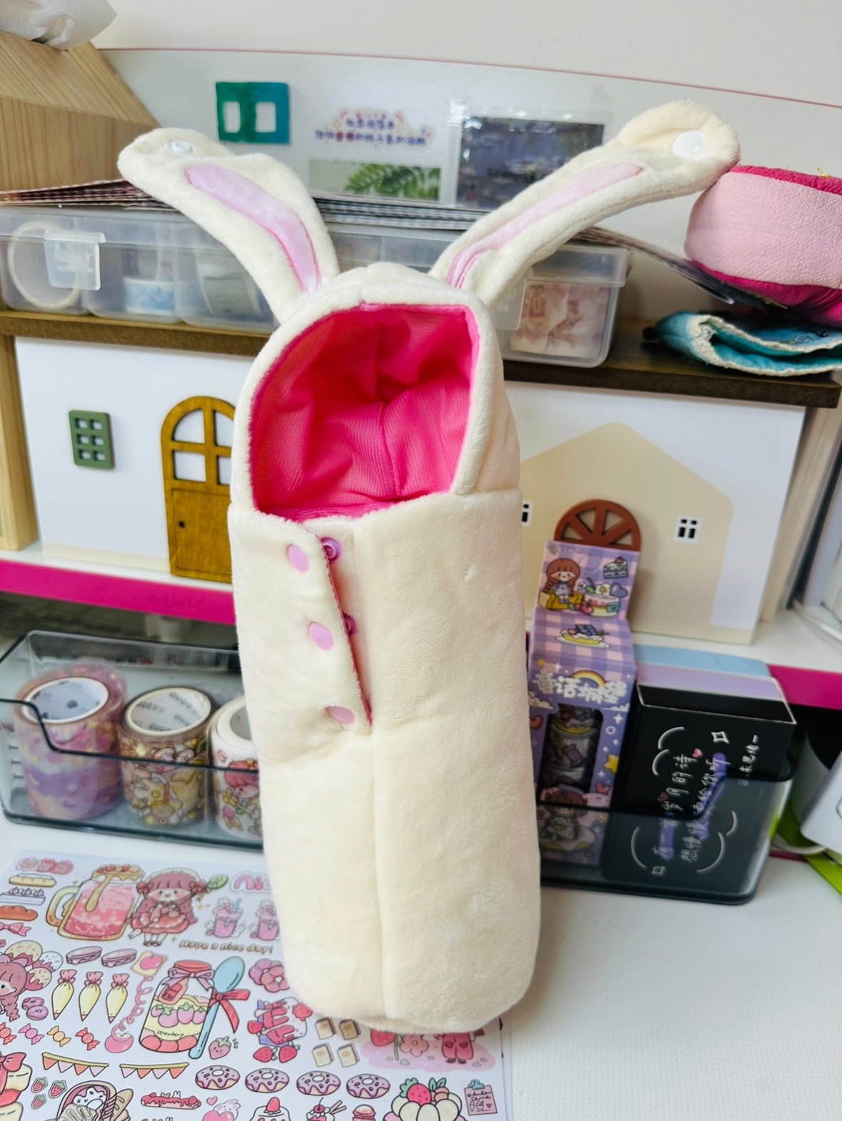 毛绒小兔子水杯套手提手拎水杯套保温杯保护套81,餐饮具,杯套,淘宝优惠券,粉丝福利购,淘宝优惠卷