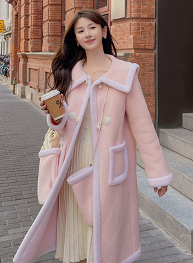 【爆款现货】2023冬长款娃娃领羊羔毛外套2C289-8952-P205-K298