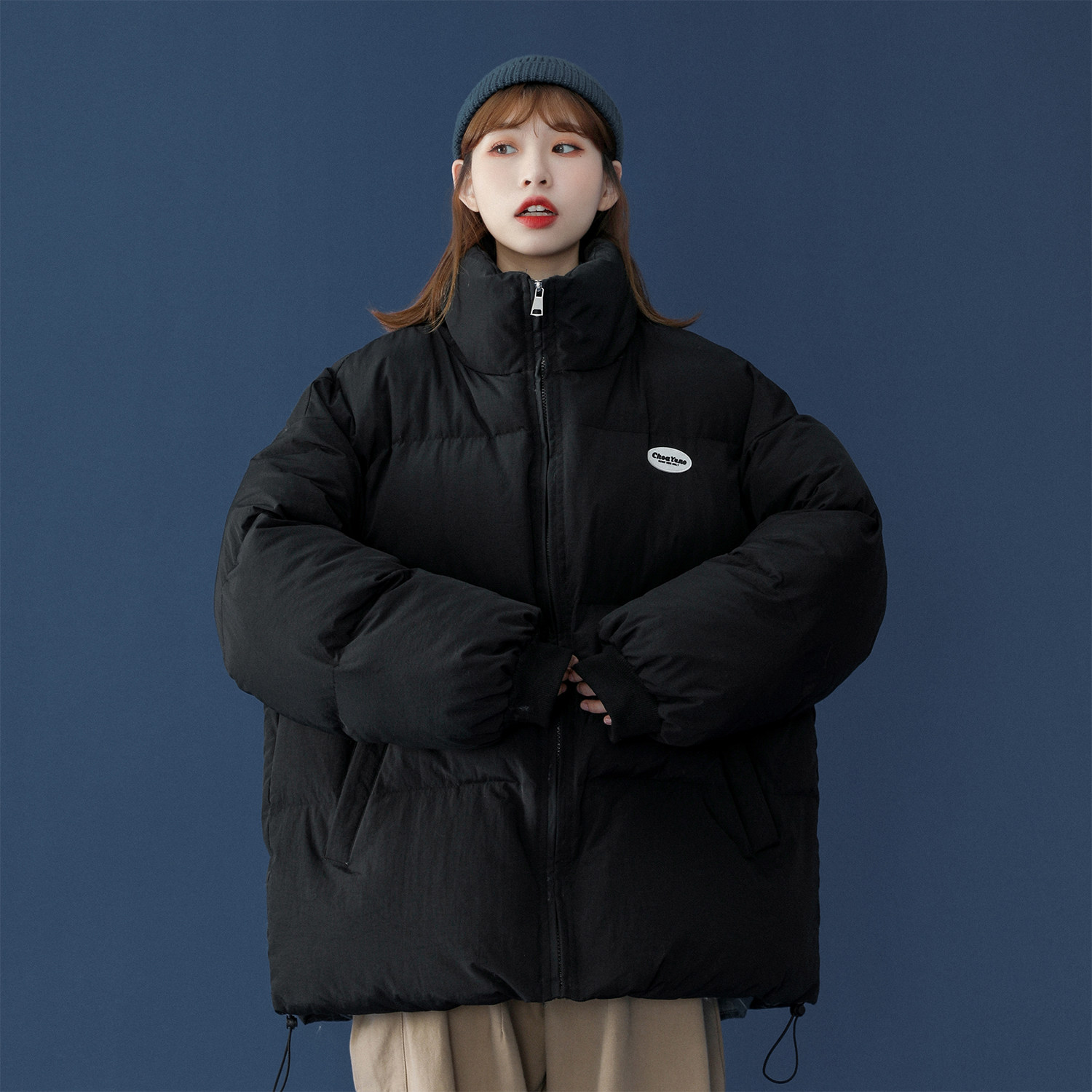 Q3005 中性风 面包服女学棉衣/棉服