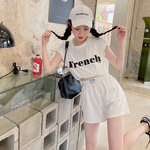 两件套 套装 现货严格控价主推全棉时尚 美背短裤