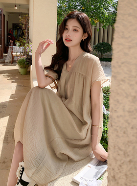 新款现货 肌理感天丝泡泡纱上身轻盈连衣裙 2C338-L13-P105 K158