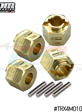 GPM TRX-1/18 小T4 TRX4M 黄铜单边加宽1.5MM六角结合器7MM