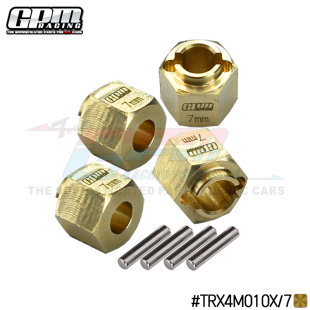 GPM TRX-1/18 小T4 TRX4M 黄铜单边加宽1.5MM六角结合器7MM