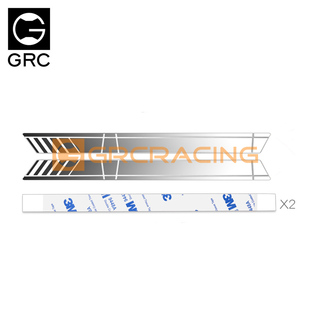 模型车 TRX4/6 奔驰车门AMG金属装饰片 车壳不锈钢改装件 G160US