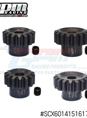 GPM AXIAL 1/6 SCX6 4WD RTR-AXI05001T2 高碳钢马达齿14齿-17齿