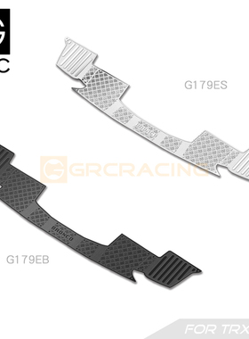 TRX4M 仿真烈马后杠防滑装饰片 不锈钢车壳金属保护#G179ES/B