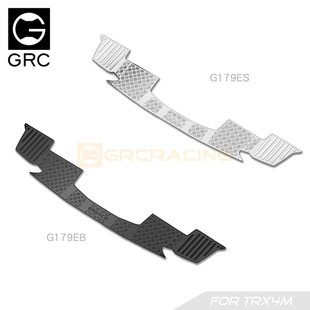 TRX4M 仿真烈马后杠防滑装饰片 不锈钢车壳金属保护#G179ES/B