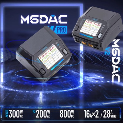ToolkitRC M6DAC PRO 300W V2 200W DC800W 航模锂电池平衡充电器