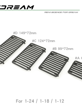 RCDream 1/18 1/12 1/24 装载平台 车顶行李架 TRX4M SCX24攀爬车