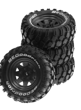 LJF RC模型遥控车 1.9寸FR4轮毂TRX4 FMS攀爬车NT4轮胎 SCX10