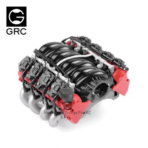 GRC TRX4 LS7 Смоделированное упражнение двигателя Radiator V8 Hood без ощущения тепла G153S/R