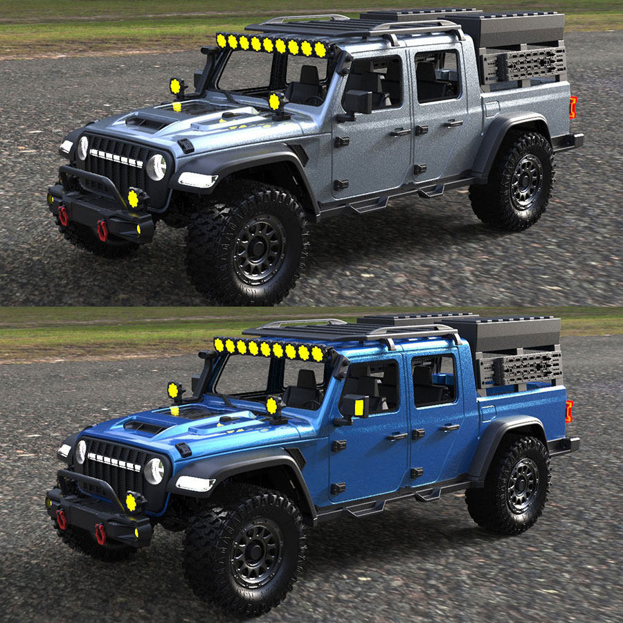 创客模型CK5812遥控1/7电动四驱双速断传差速锁越野车攀爬车