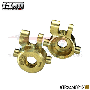 GPM TRX4-M 1/18 TRX4M 黄铜配重前转向杯一对(单个10g)现货