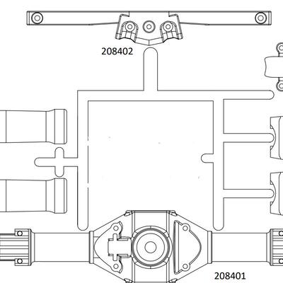 大虎鲨UT4-后桥壳攀爬车越野车