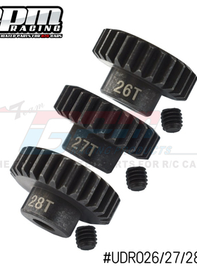 GPM TRAXXAS 1/7 UDR 45#加硬钢马达齿26T/27T/28T 现货