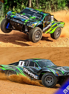 TRAXXAS 1/10四驱Slash遥控电动无刷越野车BL2S短卡RTR 68154-4