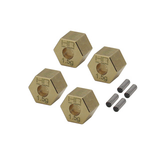 HR Traxxas TRX-4M铜单边加宽1.5MM六角结合器7MM单个1.5克